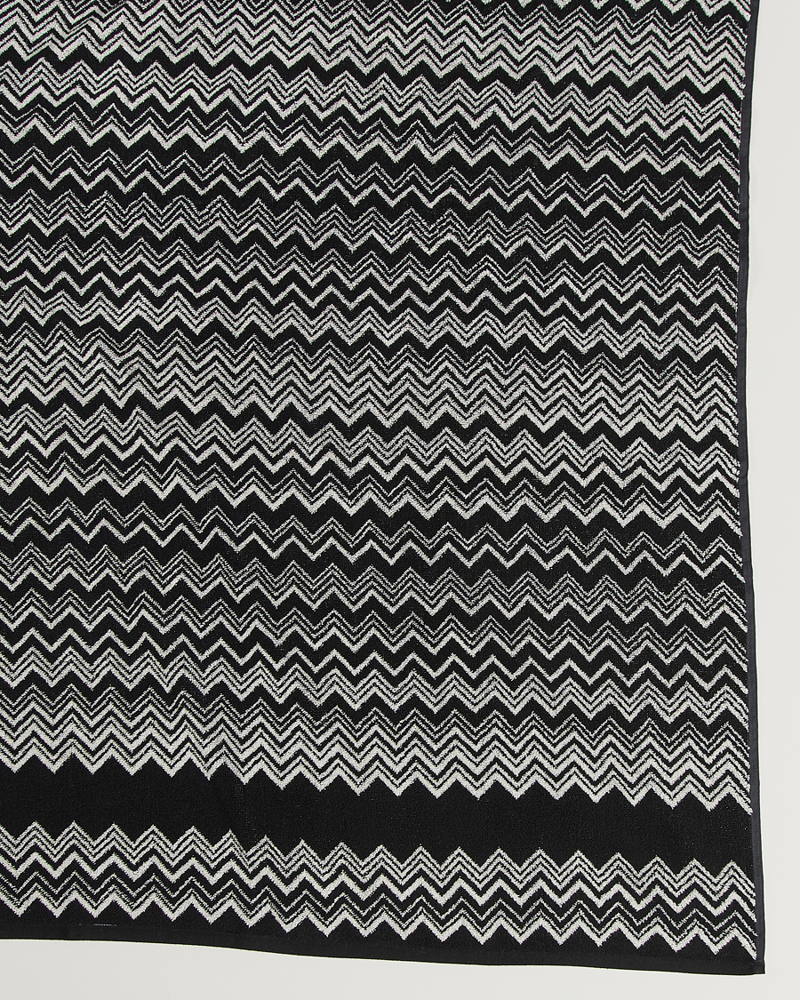 Uomini | Missoni Home Keith Bath Sheet 100x150 cm Black/White | Missoni Home | Keith Bath Sheet 100x150 cm Black/White