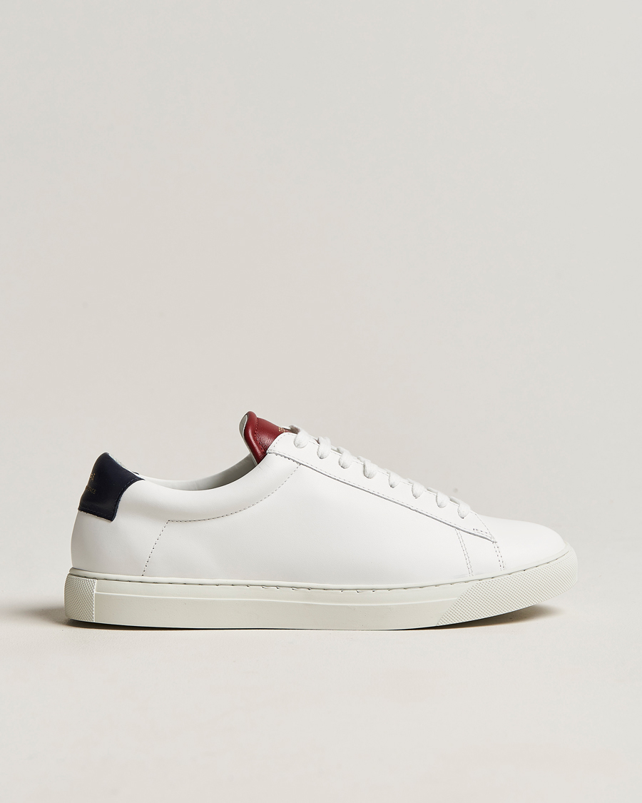 Uomini | Zespà ZSP4 Nappa Leather Sneakers White/France | Zespà | ZSP4 Nappa Leather Sneakers White/France