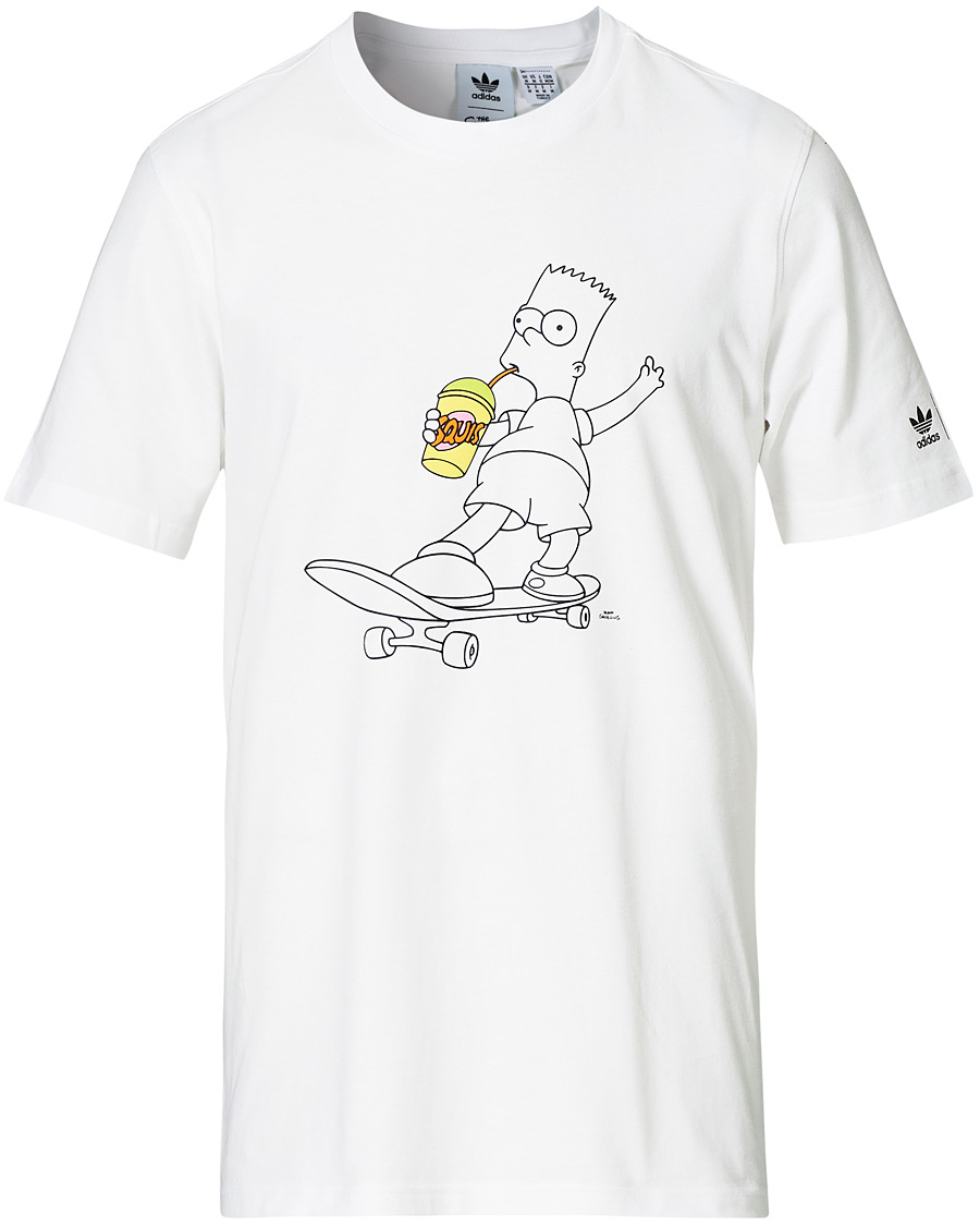 Uomini | T-shirt | adidas Originals | The Simpsons Crew Neck Tee White