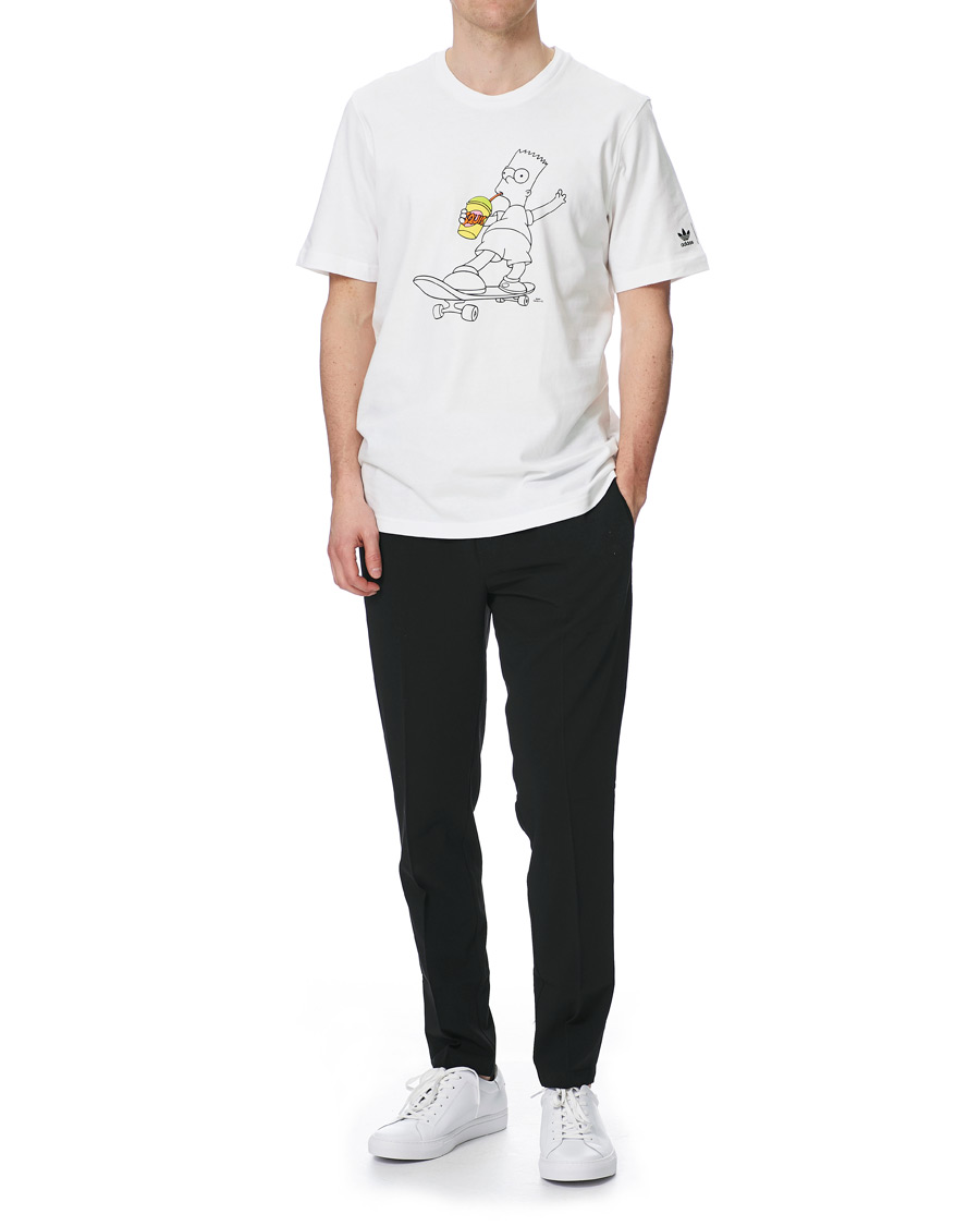 Uomini | T-shirt | adidas Originals | The Simpsons Crew Neck Tee White