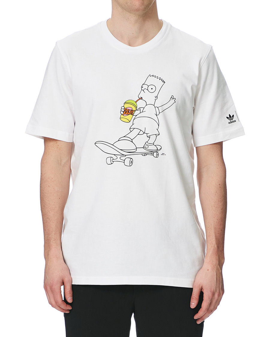 Uomini | T-shirt | adidas Originals | The Simpsons Crew Neck Tee White