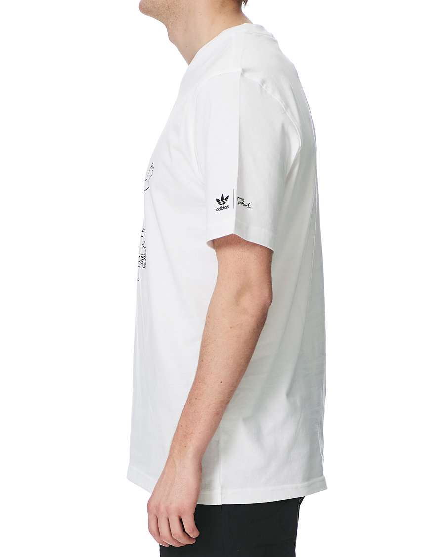 Uomini | T-shirt | adidas Originals | The Simpsons Crew Neck Tee White