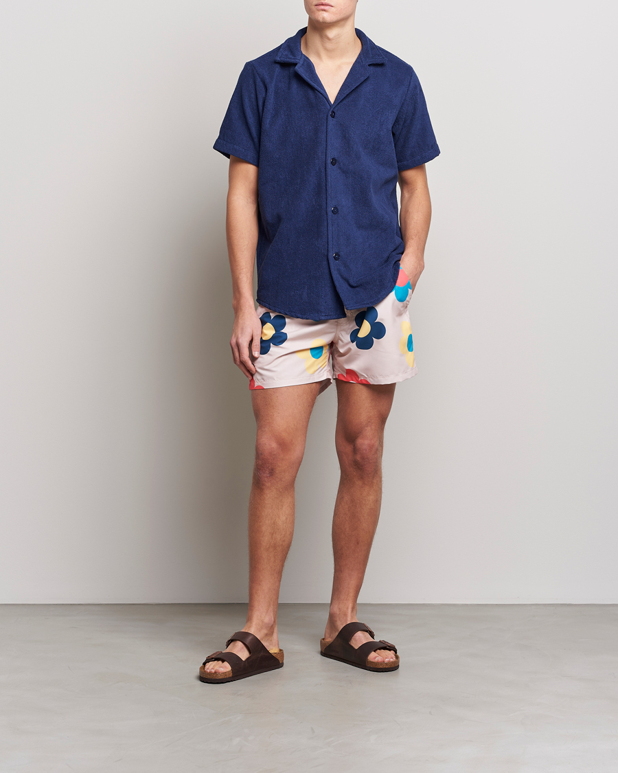 Uomini | Costumi da bagno | OAS | Printed Swimshorts Daisy