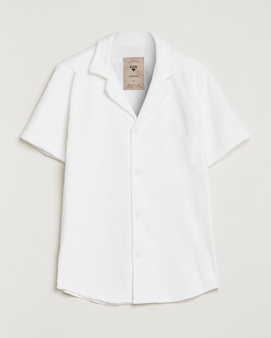 Uomini | Camicie | OAS | Terry Cuba Short Sleeve Shirt White