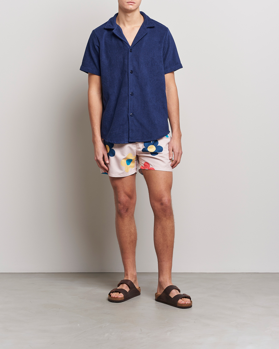Uomini | Camicie | OAS | Terry Cuba Short Sleeve Shirt Navy
