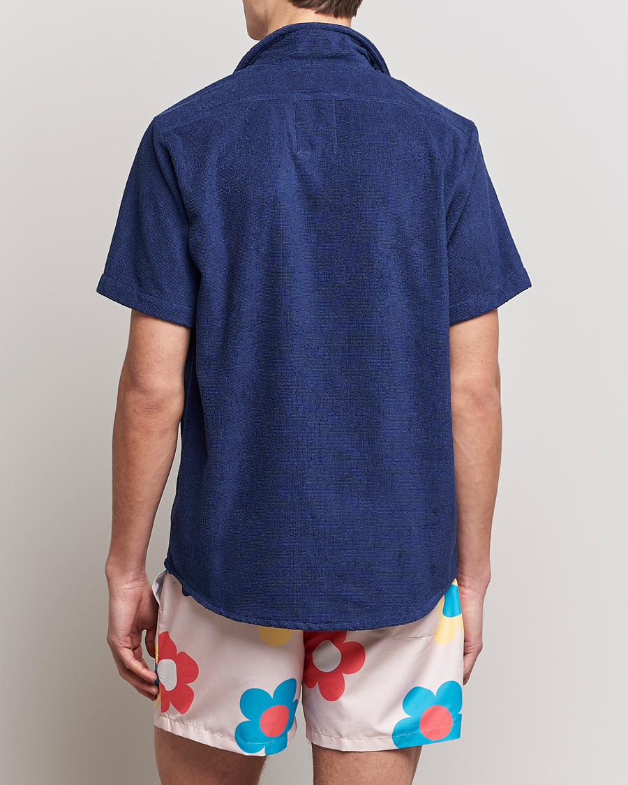 Uomini | Camicie | OAS | Terry Cuba Short Sleeve Shirt Navy