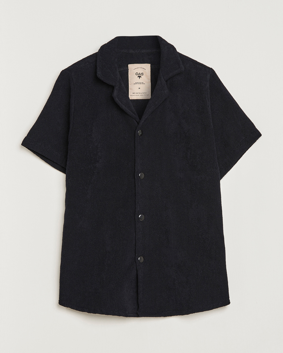 Uomini | Camicie | OAS | Terry Cuba Short Sleeve Shirt Black