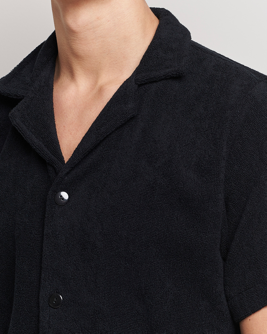 Uomini | Camicie | OAS | Terry Cuba Short Sleeve Shirt Black