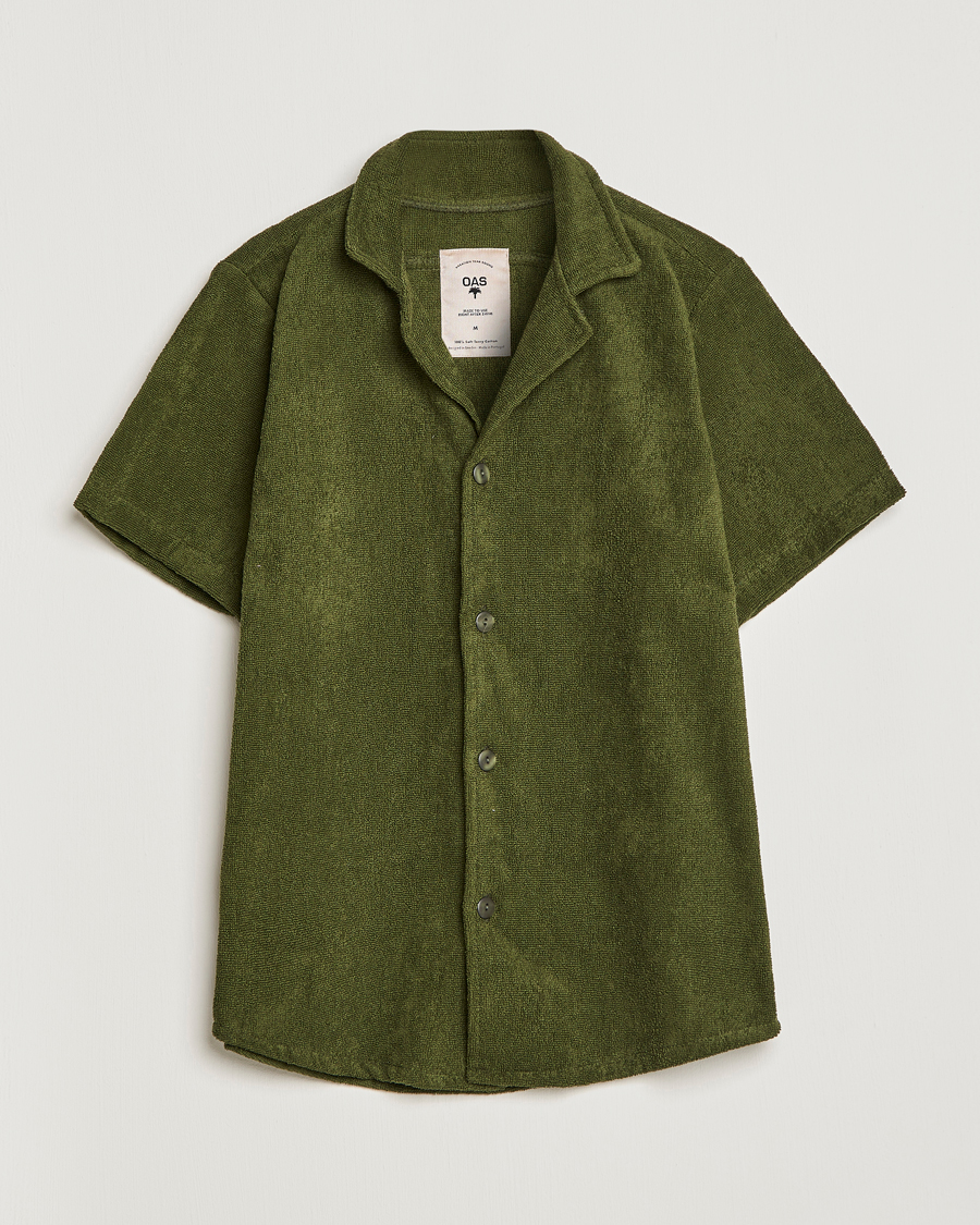 Uomini | Camicie | OAS | Terry Cuba Short Sleeve Shirt Army