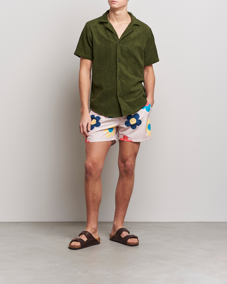 Uomini | Camicie | OAS | Terry Cuba Short Sleeve Shirt Army