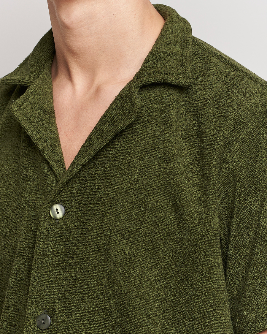 Uomini | Camicie | OAS | Terry Cuba Short Sleeve Shirt Army