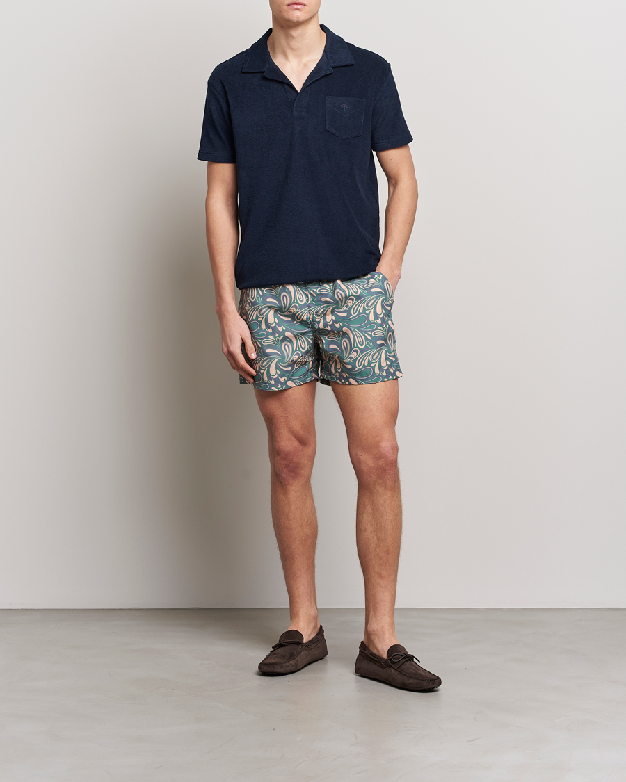 Uomini | Polo | OAS | Short Sleeve Terry Polo Navy