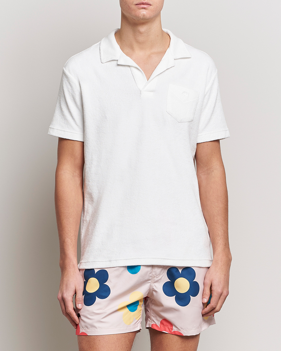Uomini | Polo | OAS | Short Sleeve Terry Polo White