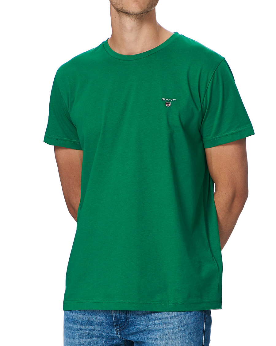 Uomini | T-shirt | GANT | Original Crew Neck Tee Lavish Green