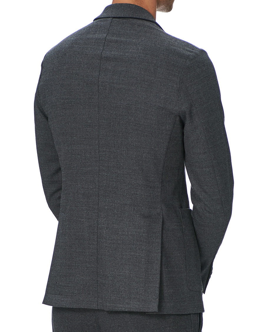 Uomini | Blazers | Barena | Borgo Unconstructed Flannel Blazer Grey Melange