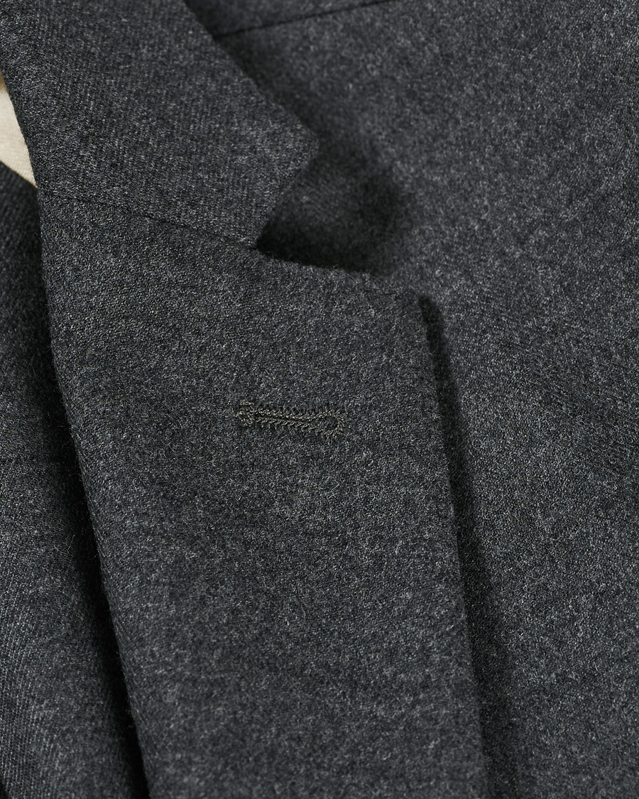 Uomini | Blazers | Barena | Borgo Unconstructed Flannel Blazer Grey Melange