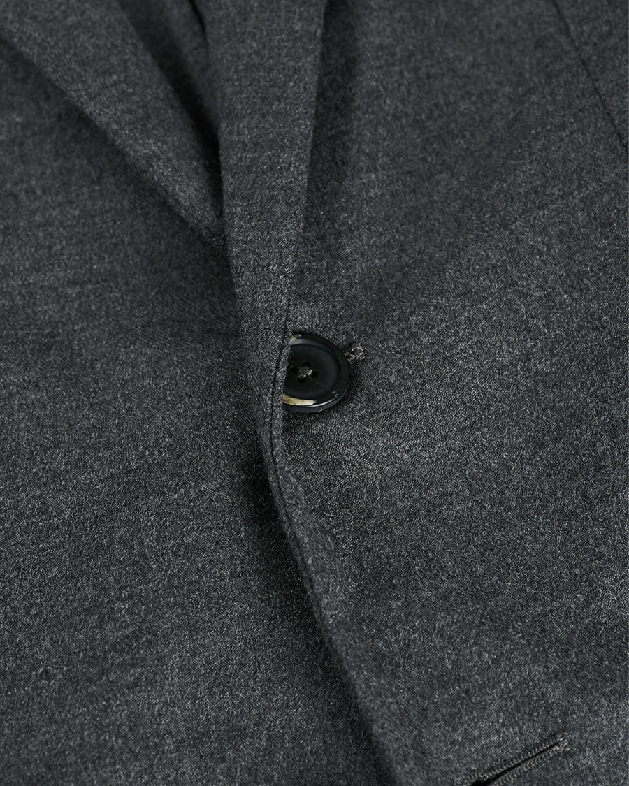 Uomini | Blazers | Barena | Borgo Unconstructed Flannel Blazer Grey Melange