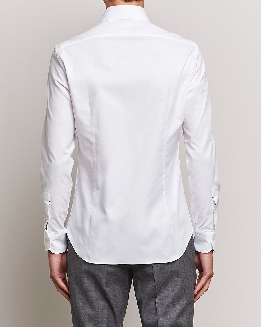 Uomini | Camicie | Mazzarelli | Soft Oxford Button Down Shirt White