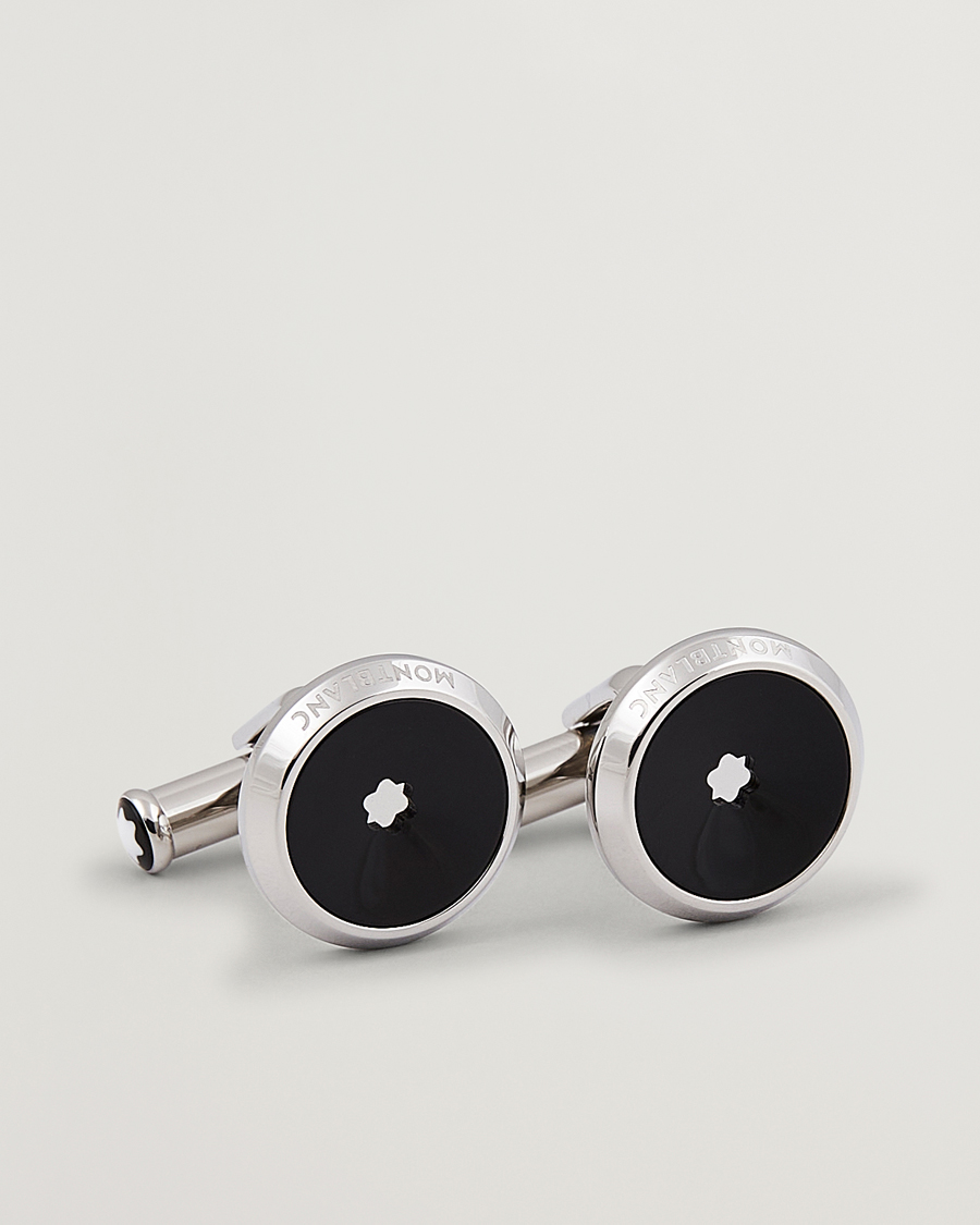 Uomini | Gemelli | Montblanc | Star Cufflinks Black Resin