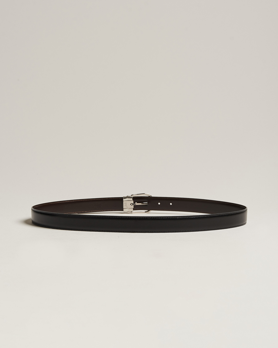 Uomini | Cinture | Montblanc | Reversible Horseshoe Buckle 30mm Belt Black/Brown