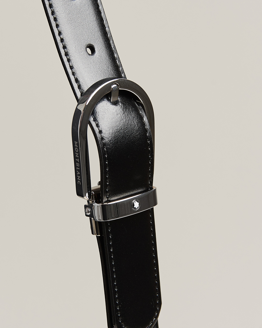 Uomini | Cinture | Montblanc | Reversible Horseshoe Buckle 30mm Belt Black/Brown