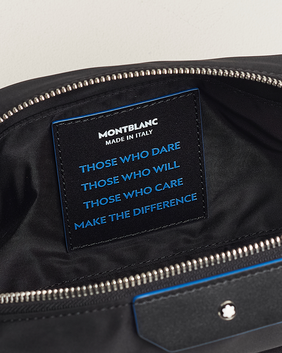 Uomini | Montblanc Blue Spirit Case Medium Wash Bag Black/Blue | Montblanc | Blue Spirit Case Medium Wash Bag Black/Blue
