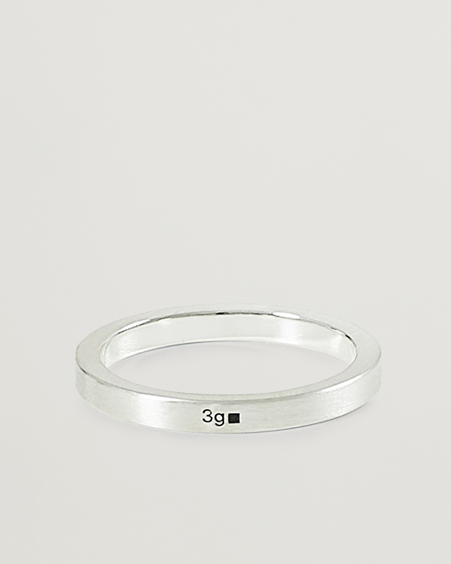 Uomini | Gioielli | LE GRAMME | Ribbon Brushed Ring Sterling Silver 3g