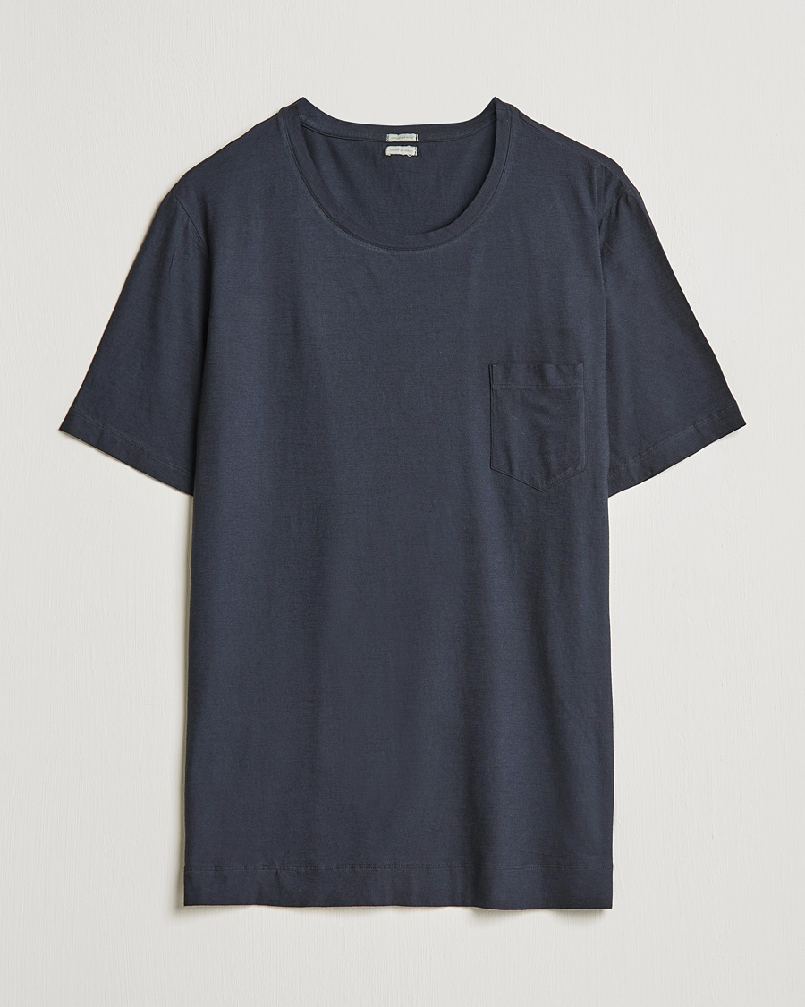 Uomini | T-shirt | Massimo Alba | Panarea Watercolor T-Shirt Washed Black