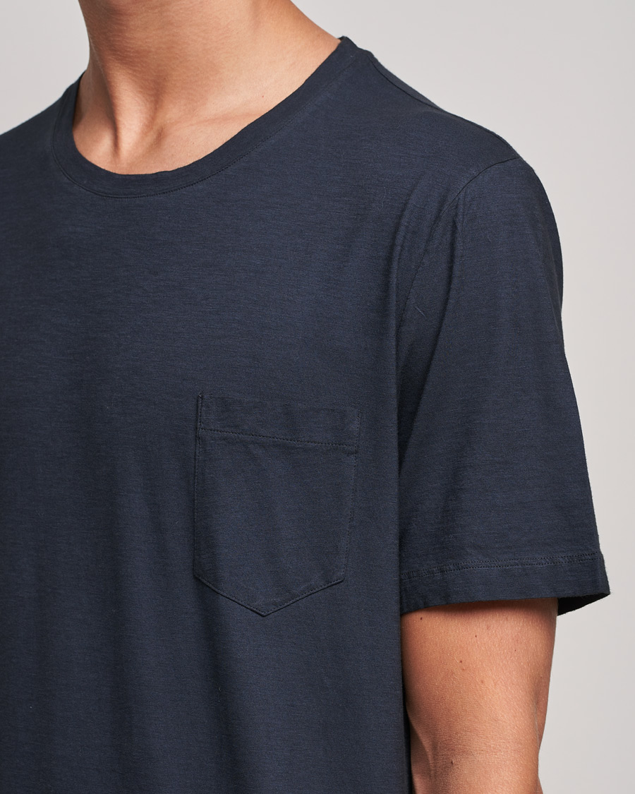 Uomini | T-shirt | Massimo Alba | Panarea Watercolor T-Shirt Washed Black