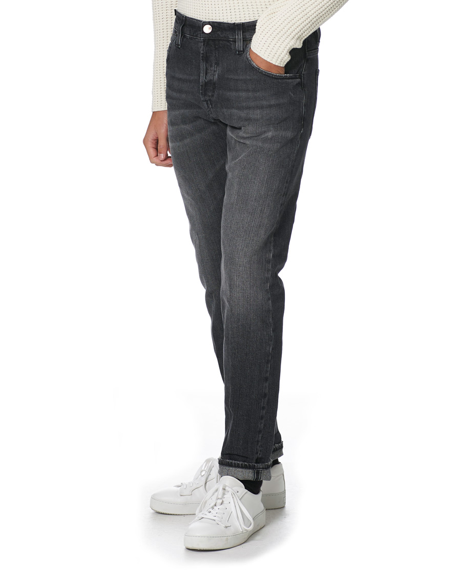 Uomini | Jeans | PT01 | Slim Fit Japanese Selvedge Denim Black Wash