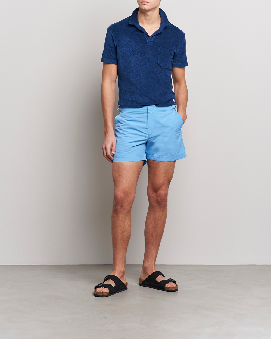 Uomini | Polo | Orlebar Brown | Terry Polo Blue Wash