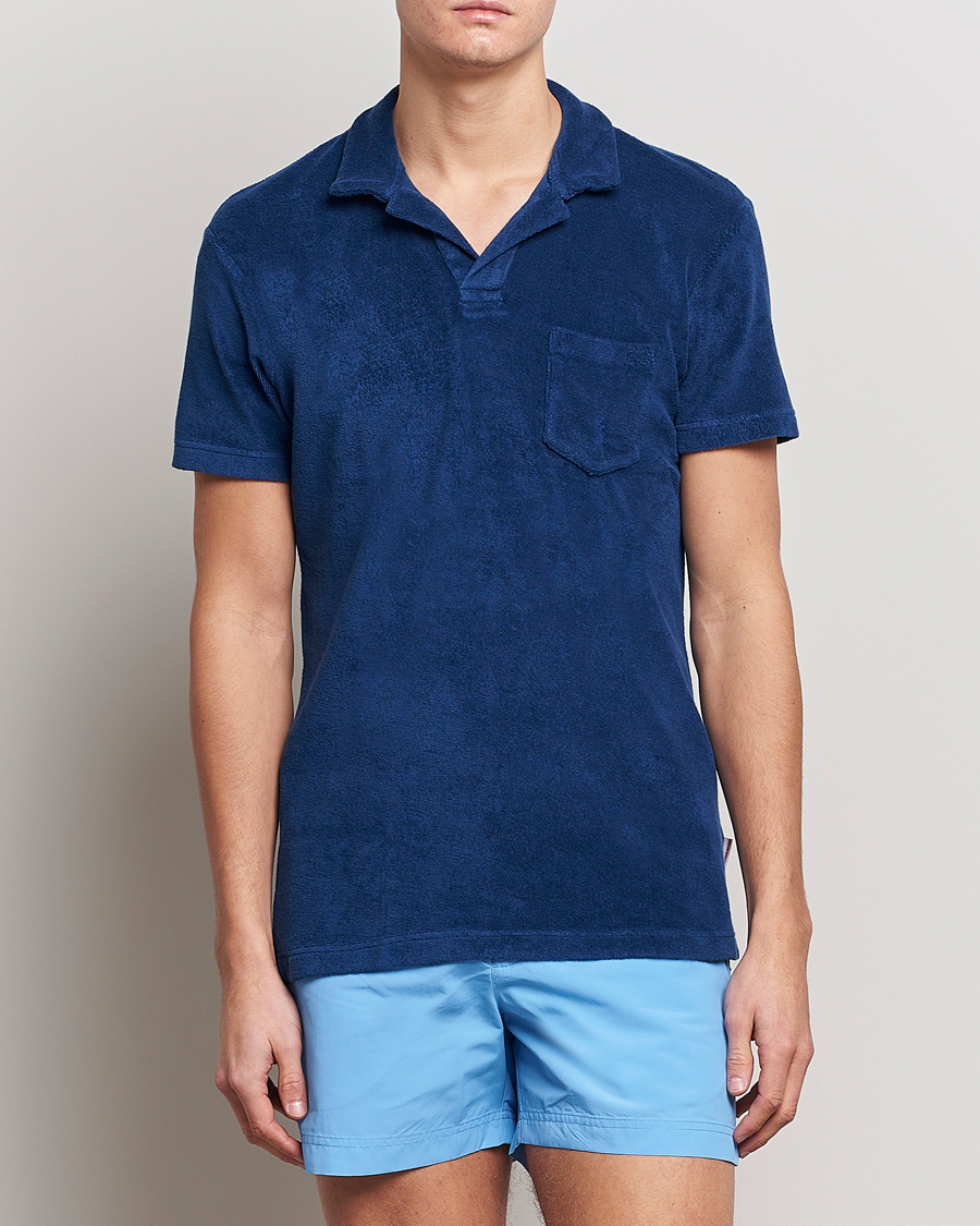 Uomini | Polo | Orlebar Brown | Terry Polo Blue Wash