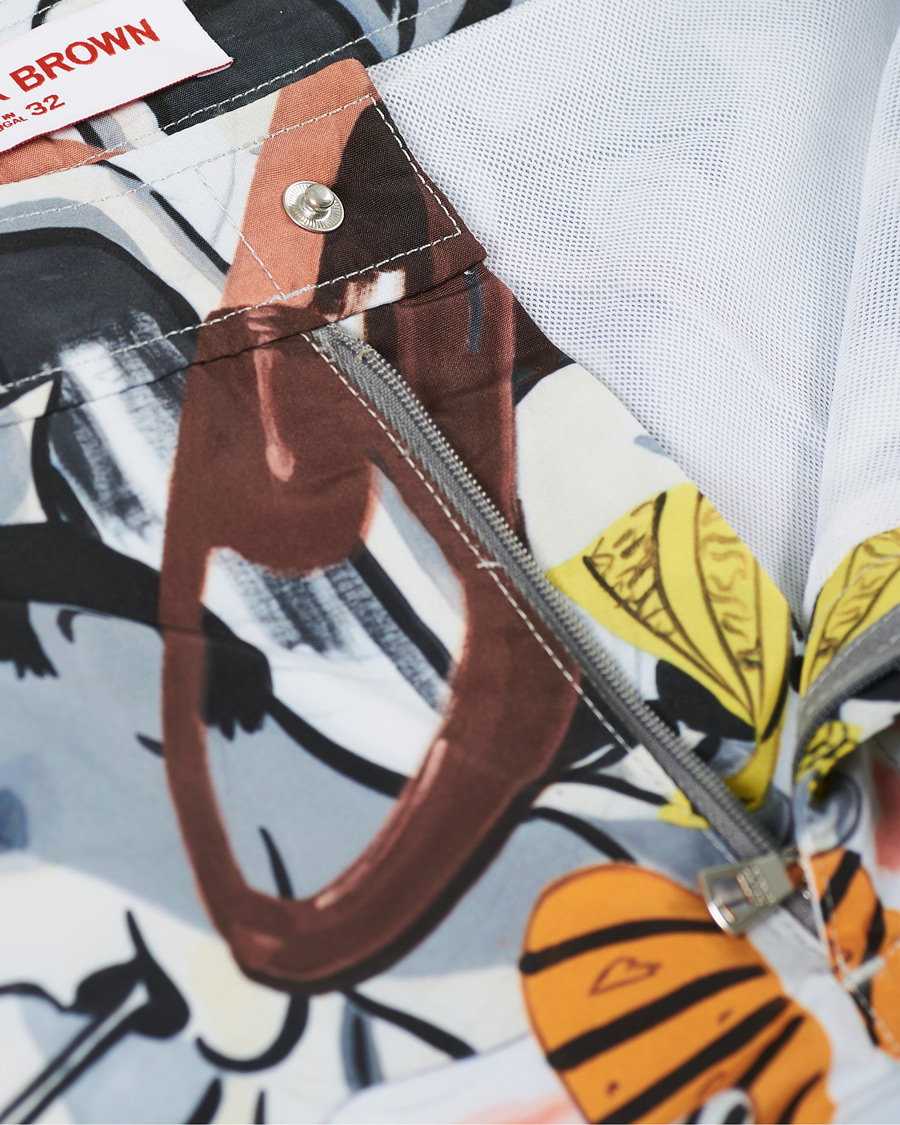 Uomini | Costumi da bagno | Orlebar Brown | Bulldog x David Salle Diving Swim Shorts Multi