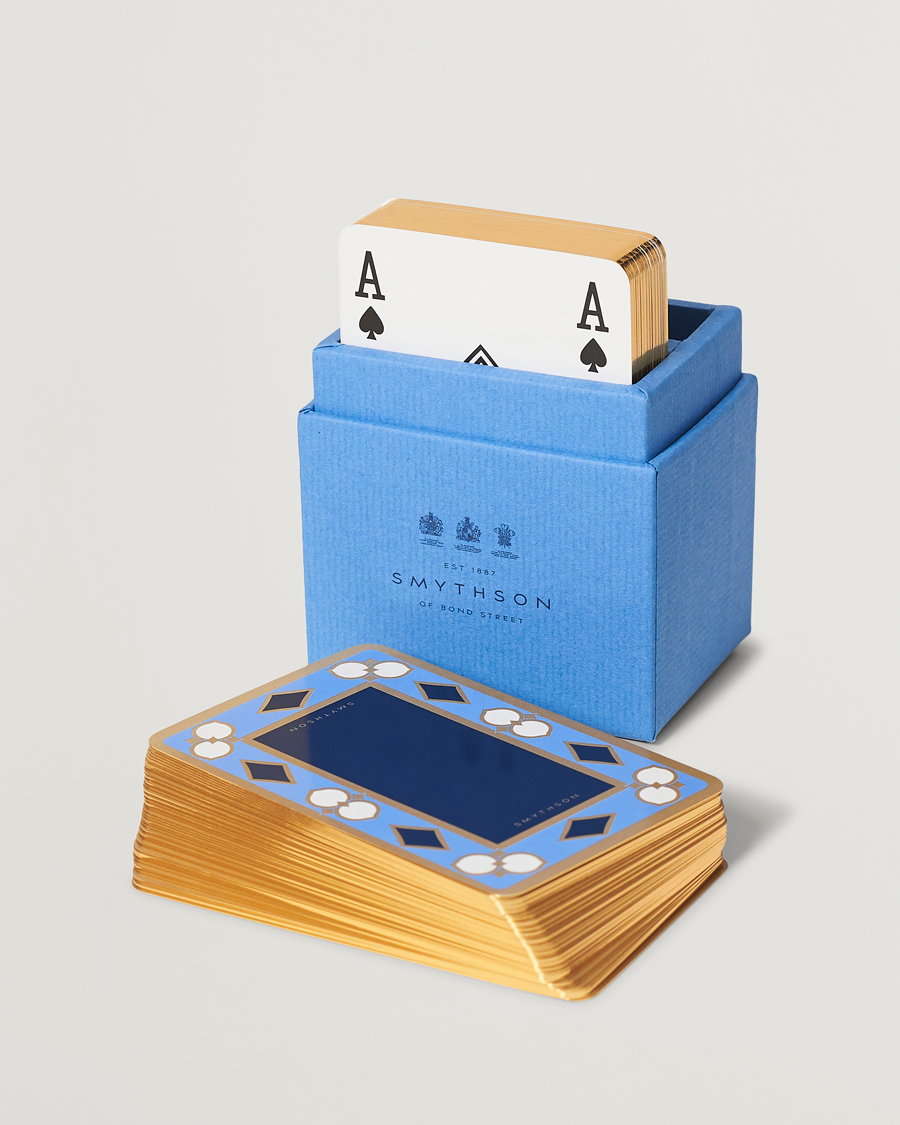 Uomini | Casa | Smythson | SmythsonPlaying CardNile Blue
