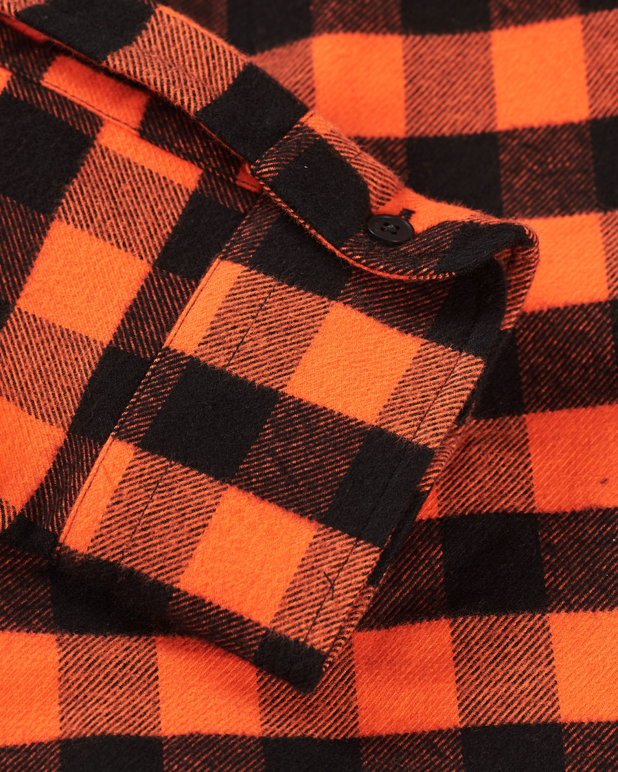 Uomini | Camicie | KENZO | Flannel Shirt Orange Check