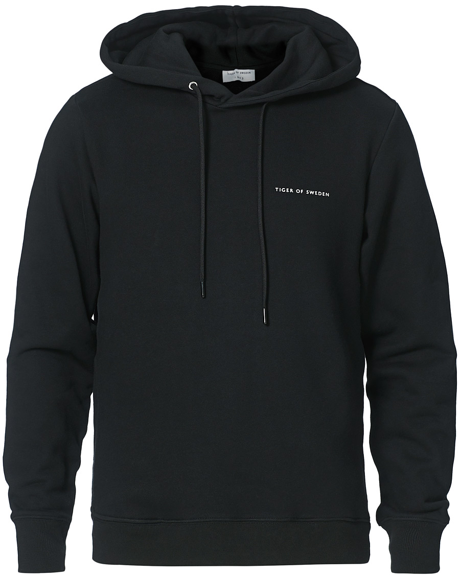 Uomini | Maglieria | Tiger of Sweden | Dominick Cotton Hoodie Black