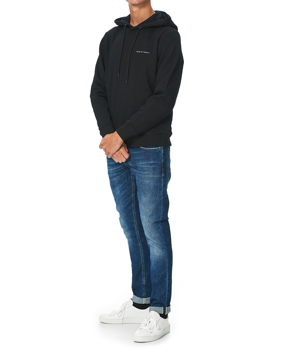 Uomini | Maglieria | Tiger of Sweden | Dominick Cotton Hoodie Black