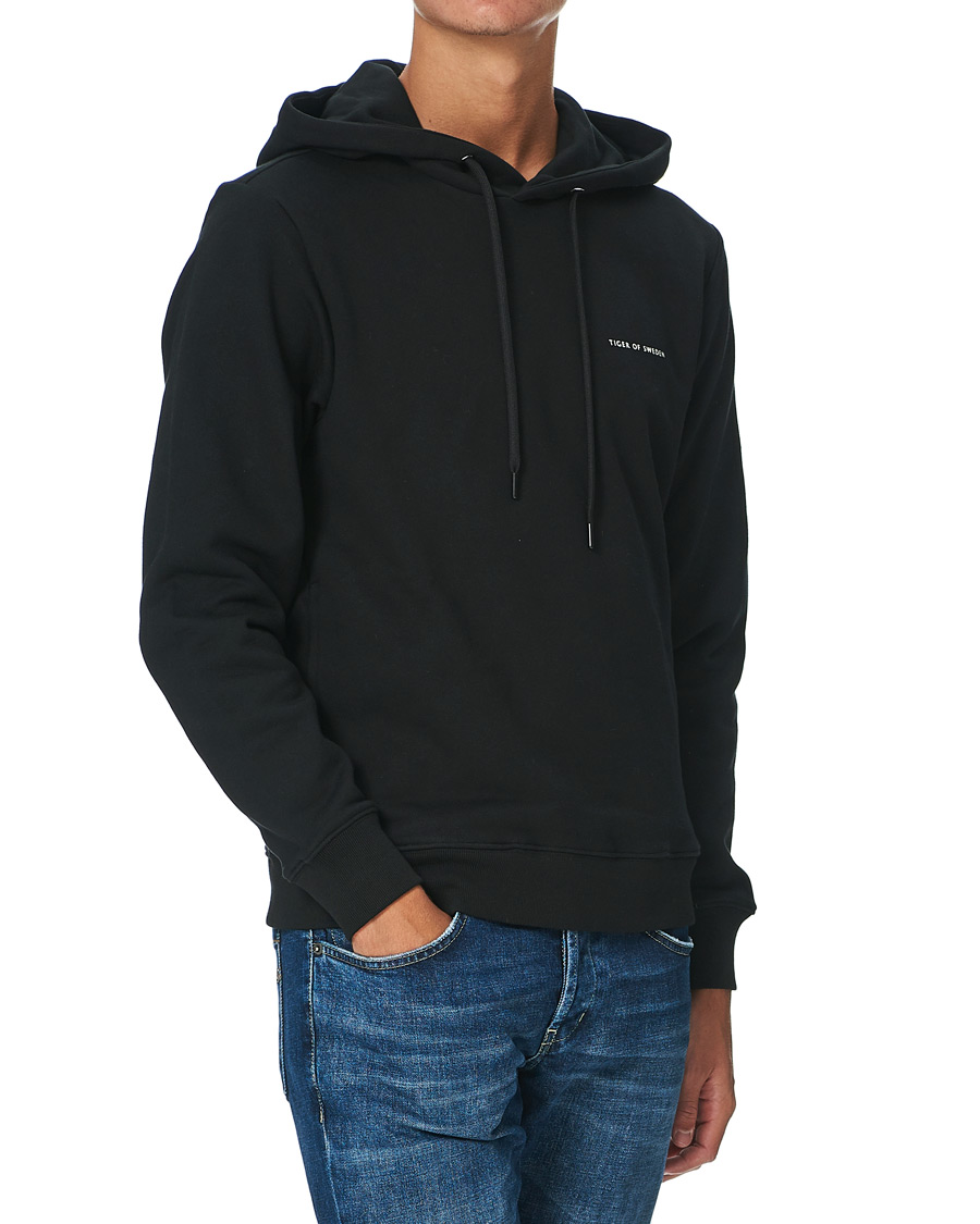 Uomini | Maglieria | Tiger of Sweden | Dominick Cotton Hoodie Black