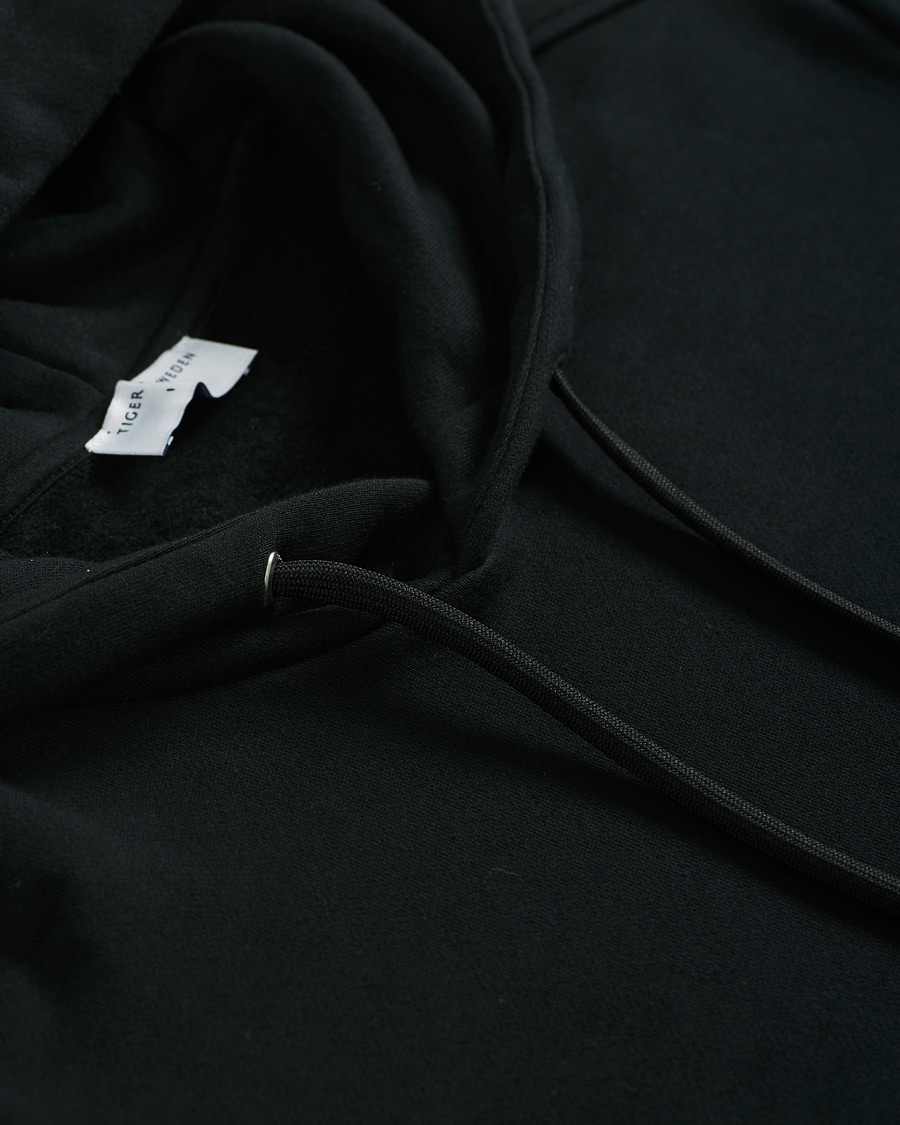 Uomini | Maglieria | Tiger of Sweden | Dominick Cotton Hoodie Black