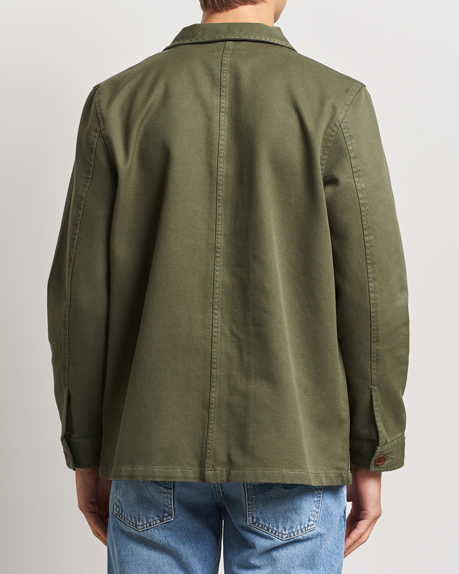Uomini | Camicie | Nudie Jeans | Barney Worker Overshirt Olive