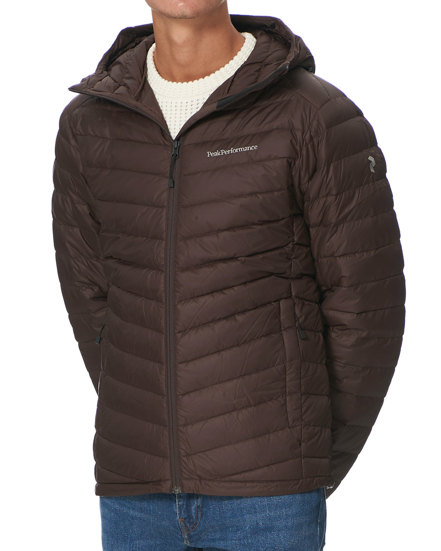 Uomini | Giacche | Peak Performance | Frost Liner Down Hooded Jacket Ridge Rock