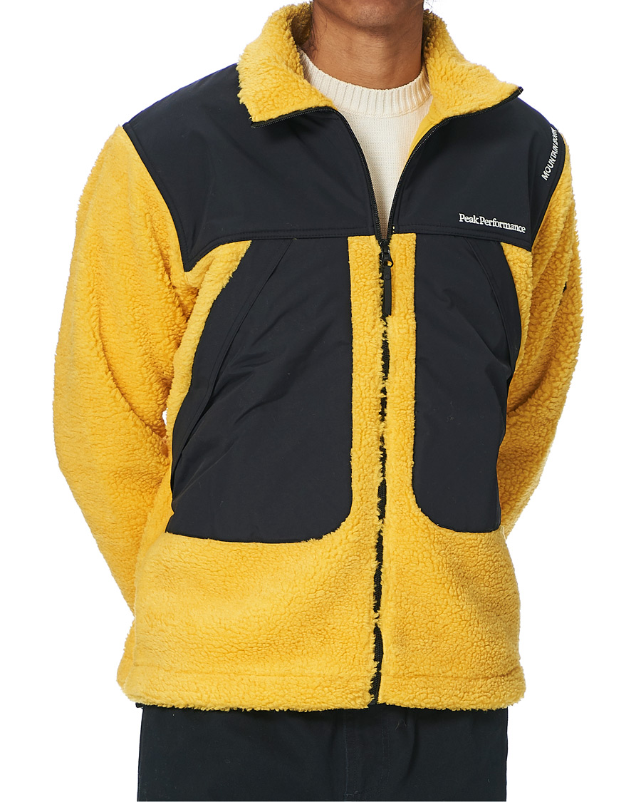 Uomini | Giacche | Peak Performance | Vipe 95 Pile Jacket Trek Yellow