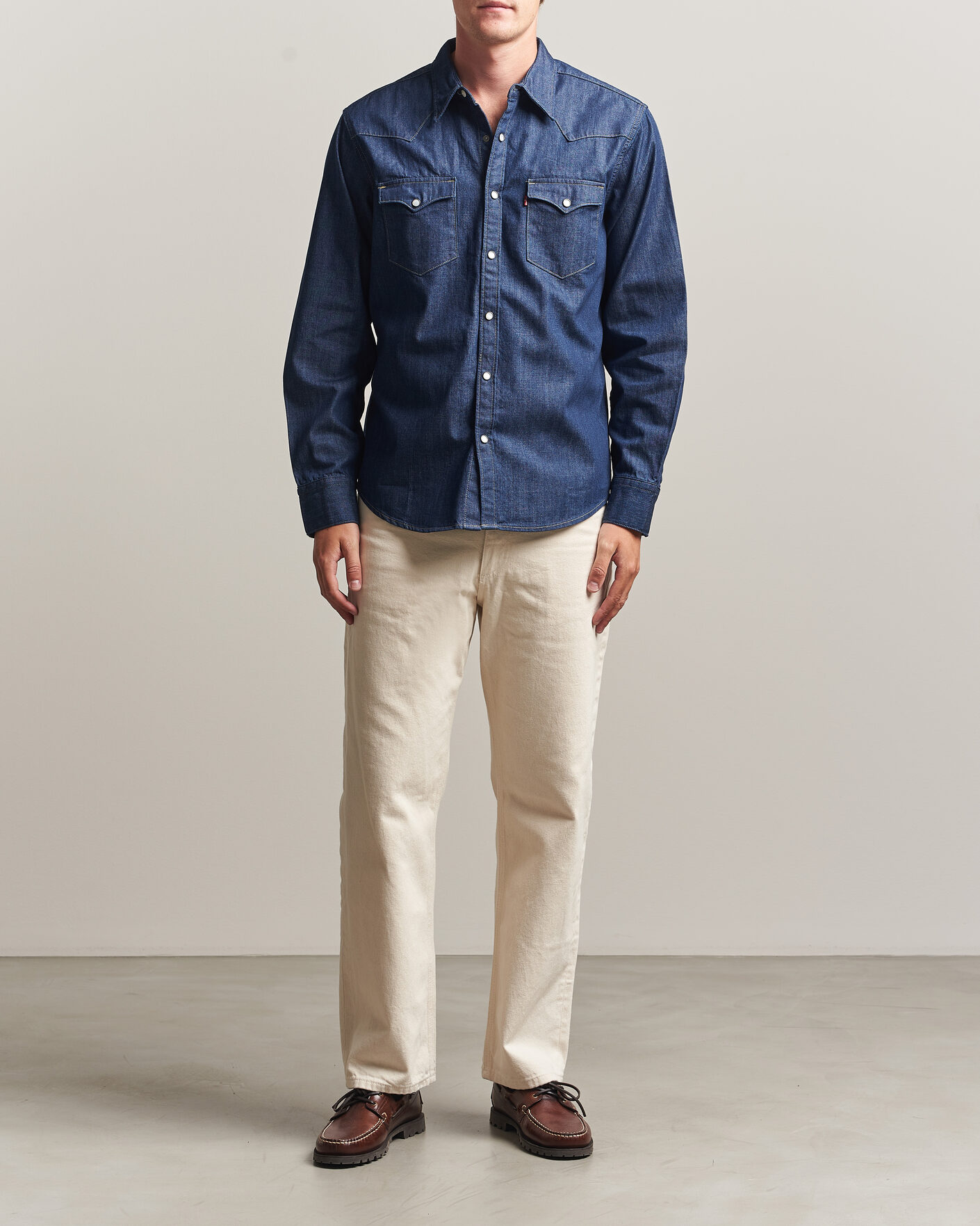 Uomini | Camicie | Levi's | Barstow Western Standard Shirt Rinse Marbled