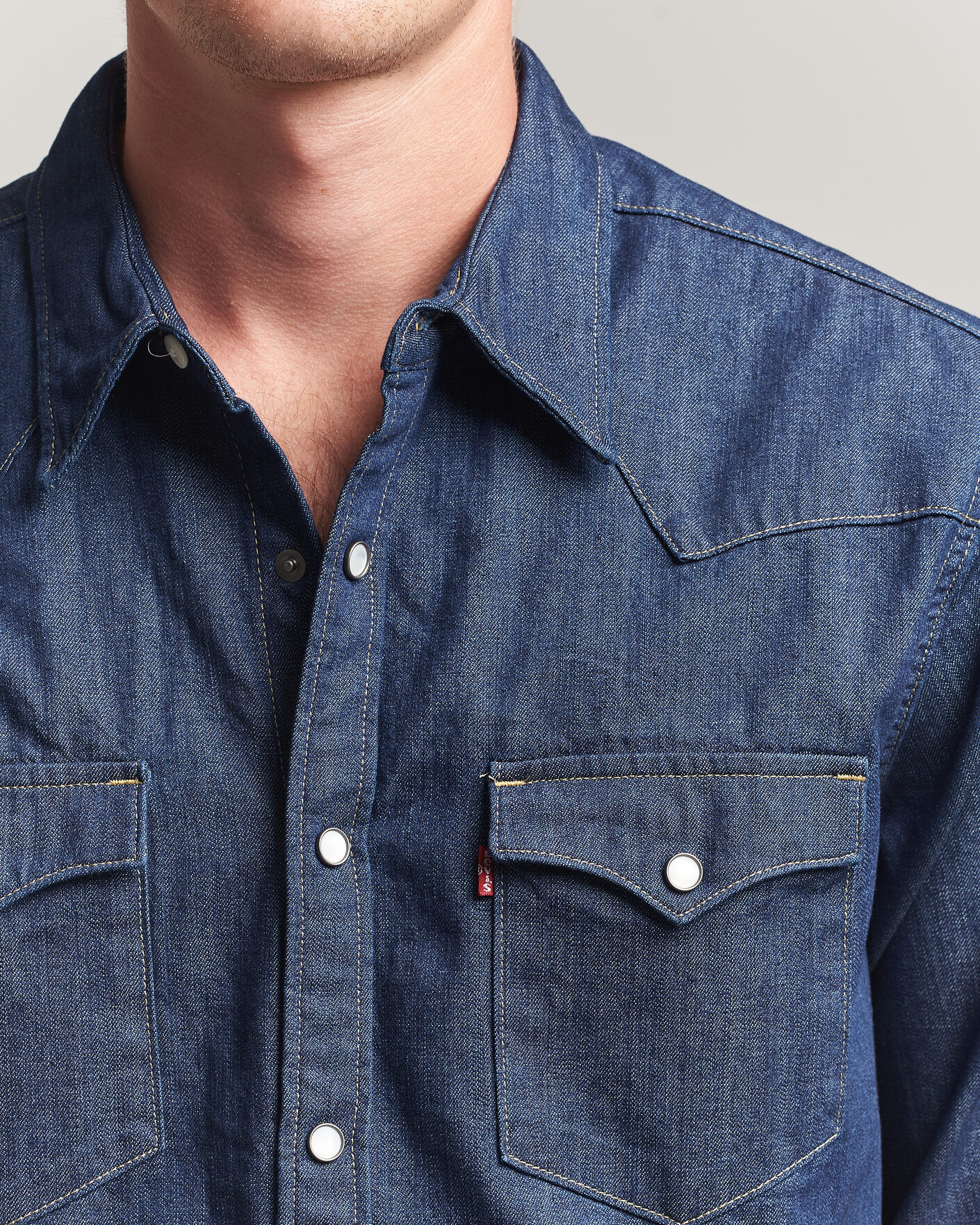 Uomini | Camicie | Levi's | Barstow Western Standard Shirt Rinse Marbled