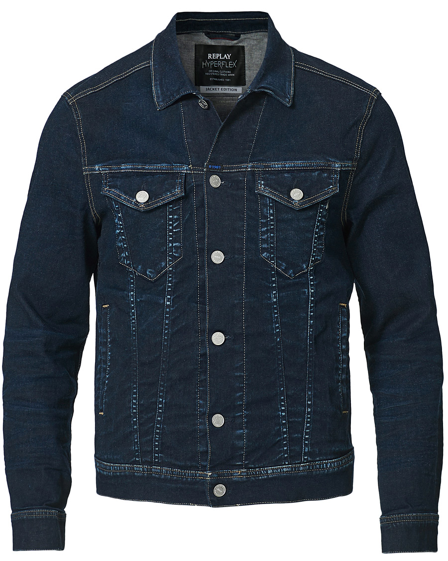 Uomini | Giacche | Replay | Denim Jacket Dark Blue