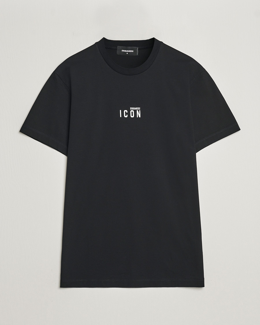Uomini | T-shirt | Dsquared2 | Icon Small Logo Crew Neck T-Shirt Black