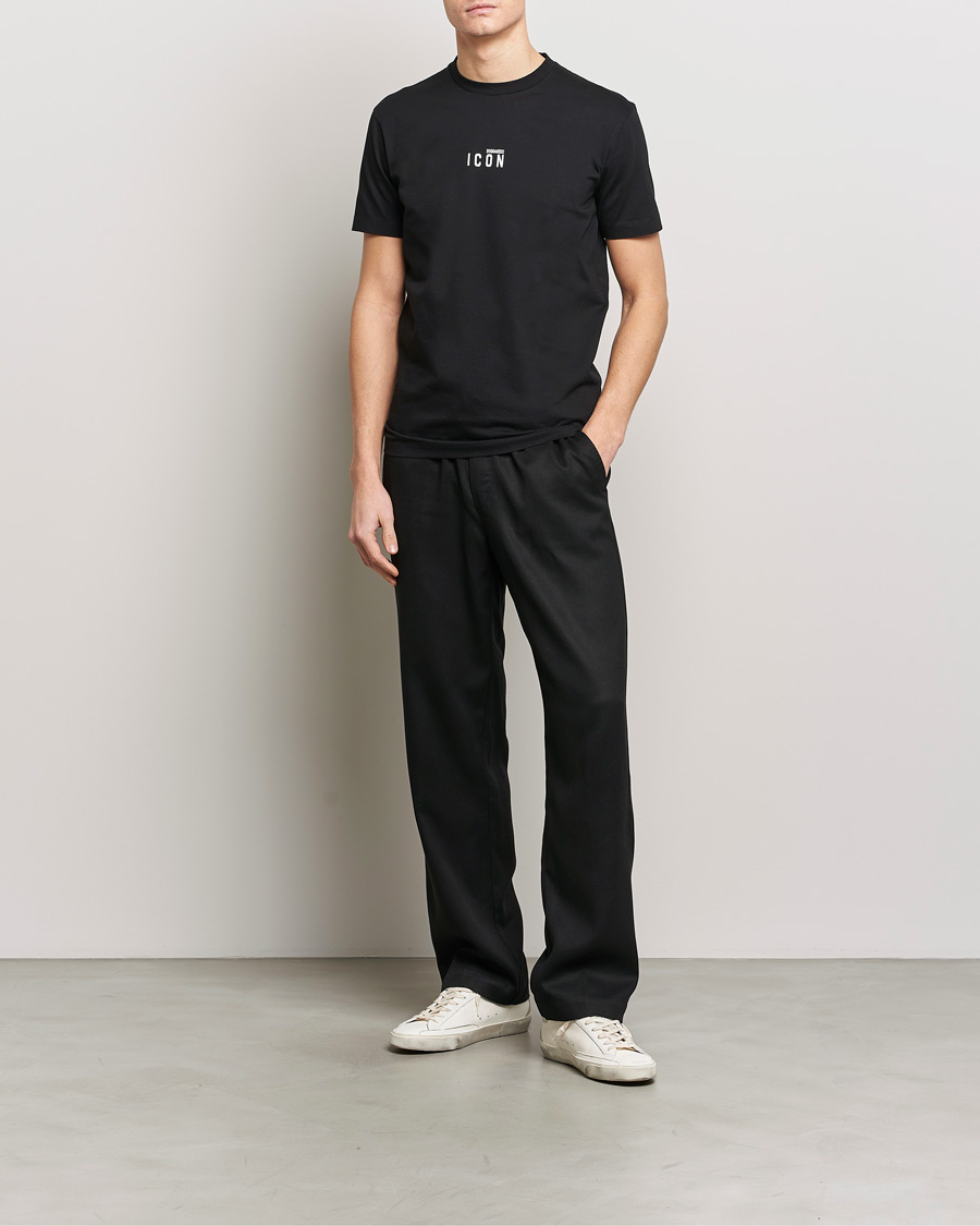 Uomini | T-shirt | Dsquared2 | Icon Small Logo Crew Neck T-Shirt Black
