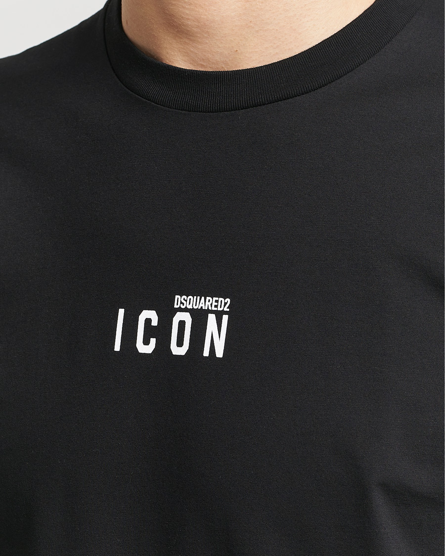 Uomini | T-shirt | Dsquared2 | Icon Small Logo Crew Neck T-Shirt Black