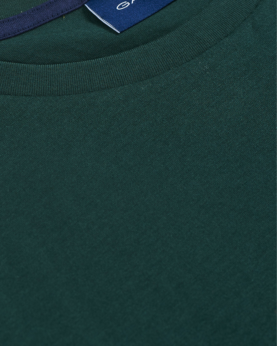 Uomini | T-shirt | GANT | Archive Shield Logo Crew Neck Tee Tartan Green