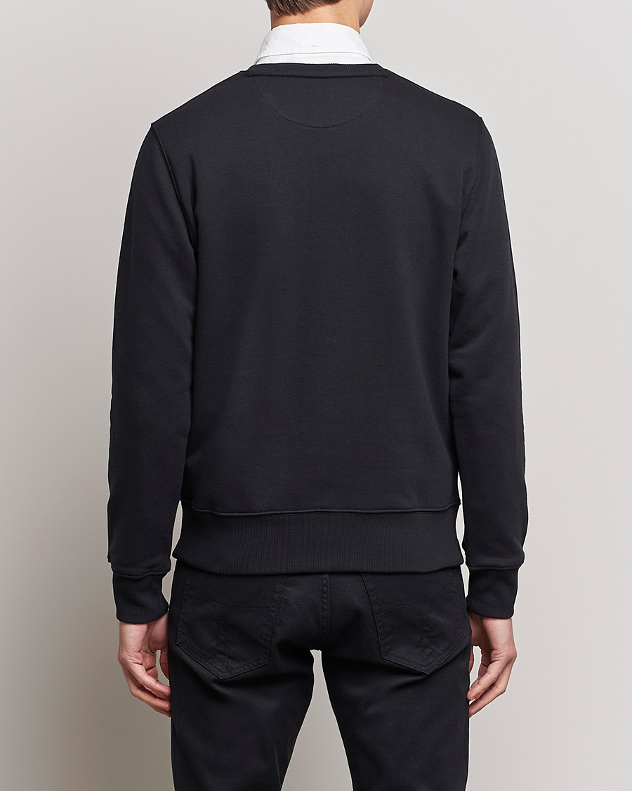Uomini | Maglieria | GANT | Original Shield Logo Crew Neck Sweatshirt Black